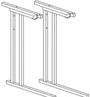 Металлокаркас ученического стола с регулировкой угла наклона № 1-7